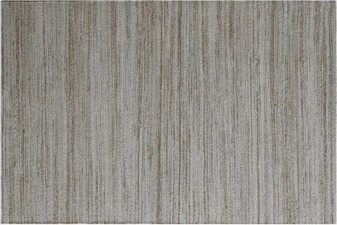 Covor din bumbac și iută țesut manual, antiderapant, bej natural, 200 x 300 cm, 1800 GSM, „Cotton Jute Carpet"