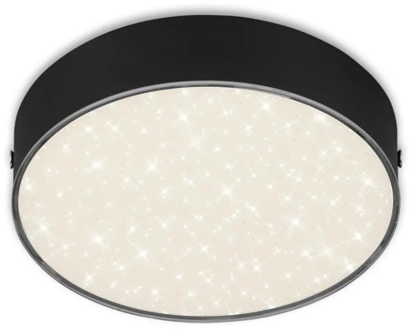 Plafonieră LED Briloner 7072-415 STAR SKY LED/11W/230V d. 15 cm negru