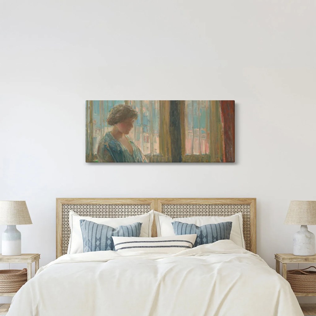 Tablou - Childe Hassam, The New York Window, reproducere (120x50 cm)