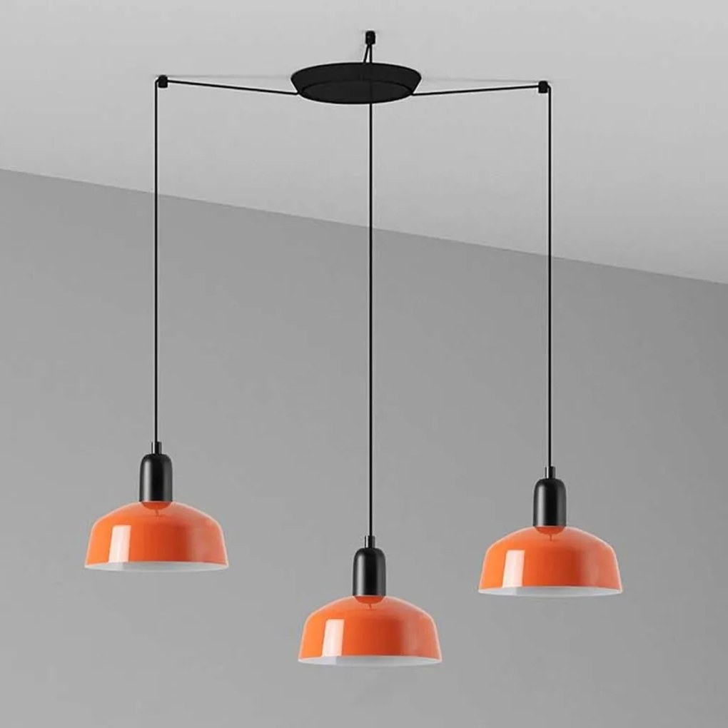 Lustra cu 3 pendule metal TATAWIN S orange