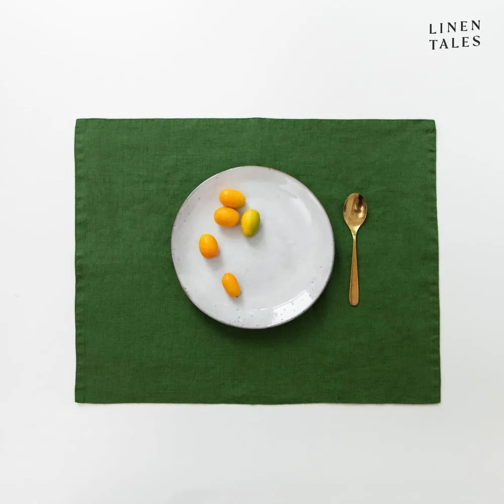 Suport pentru farfurii din in 35x45 cm True Green – Linen Tales
