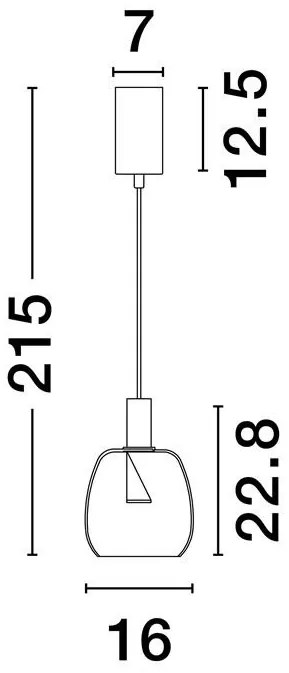 Pendul LED design modern decorativ IMATIA D-16cm