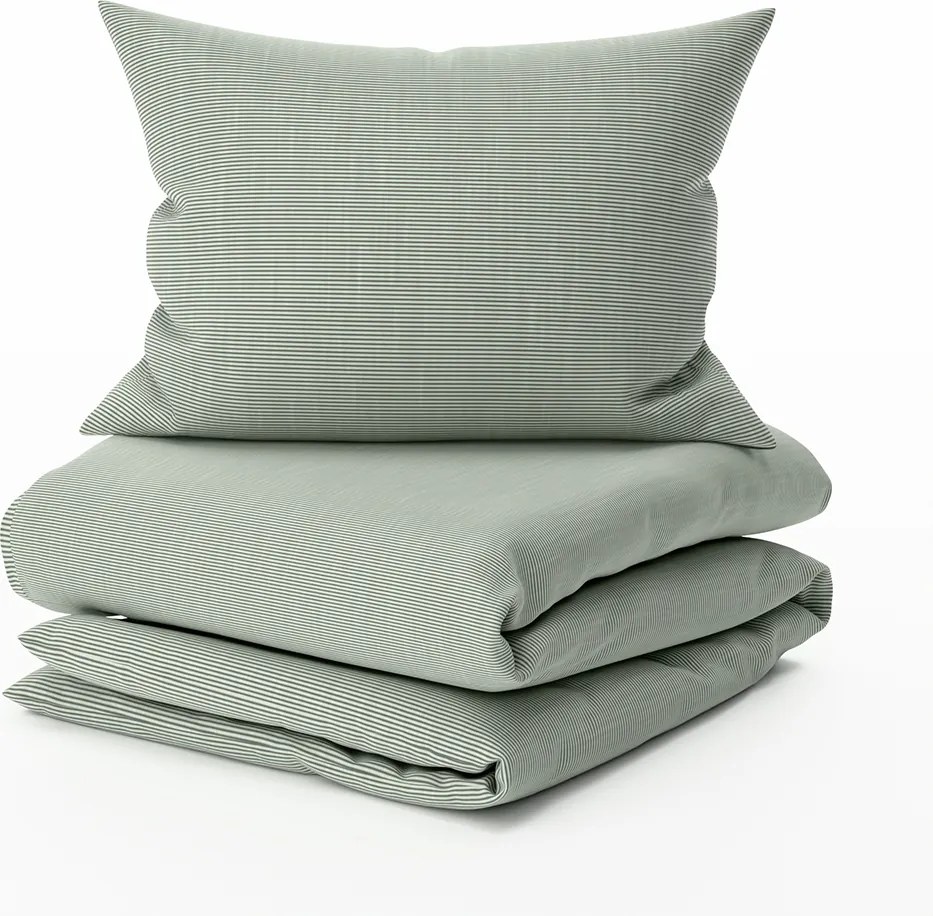Lenjerie de pat din bumbac LINIE GREEN verde Dimensiune lenjerie de pat: 70 x 90 cm | 140 x 200 cm