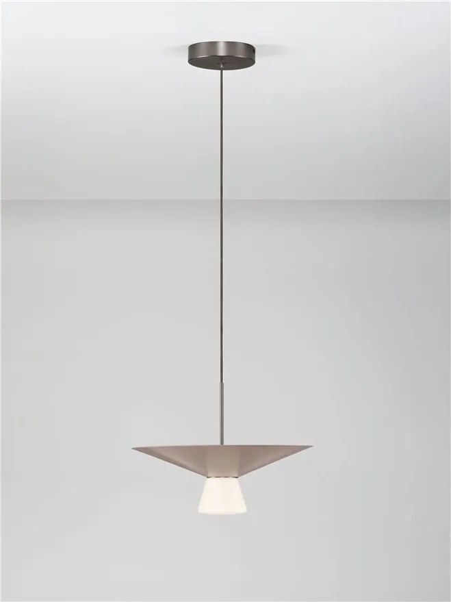 Lustra LED suspendata BARIS Nut Brown 38cm