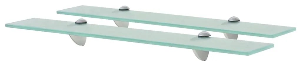 vidaXL Rafturi suspendate, 2 buc., 60 x 10 cm, sticlă, 8 mm