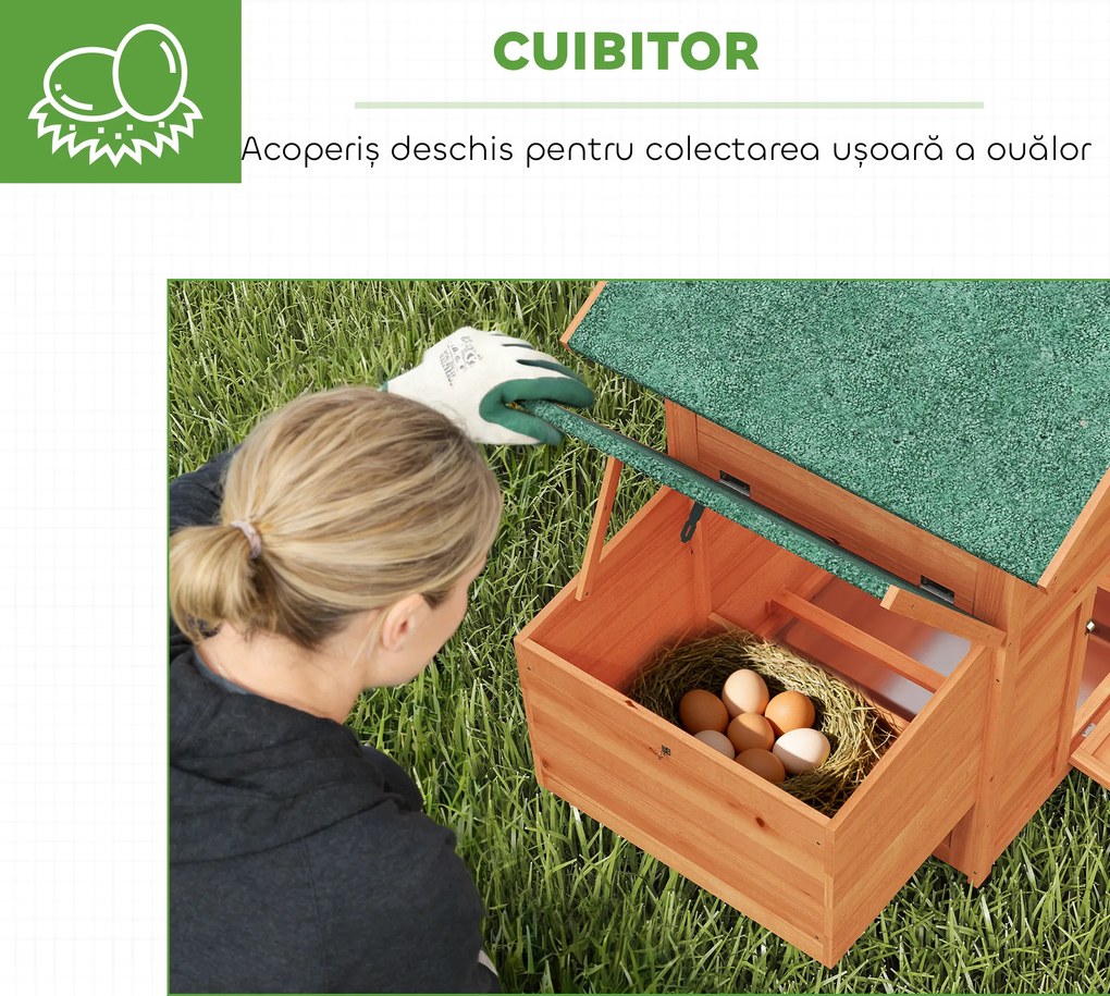 PawHut găini ouătoare coteț adăpost | Aosom Romania