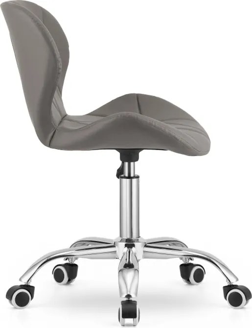 OFERTA Scaun de birou gri-bej AVOLA din piele ecologica calitatea II