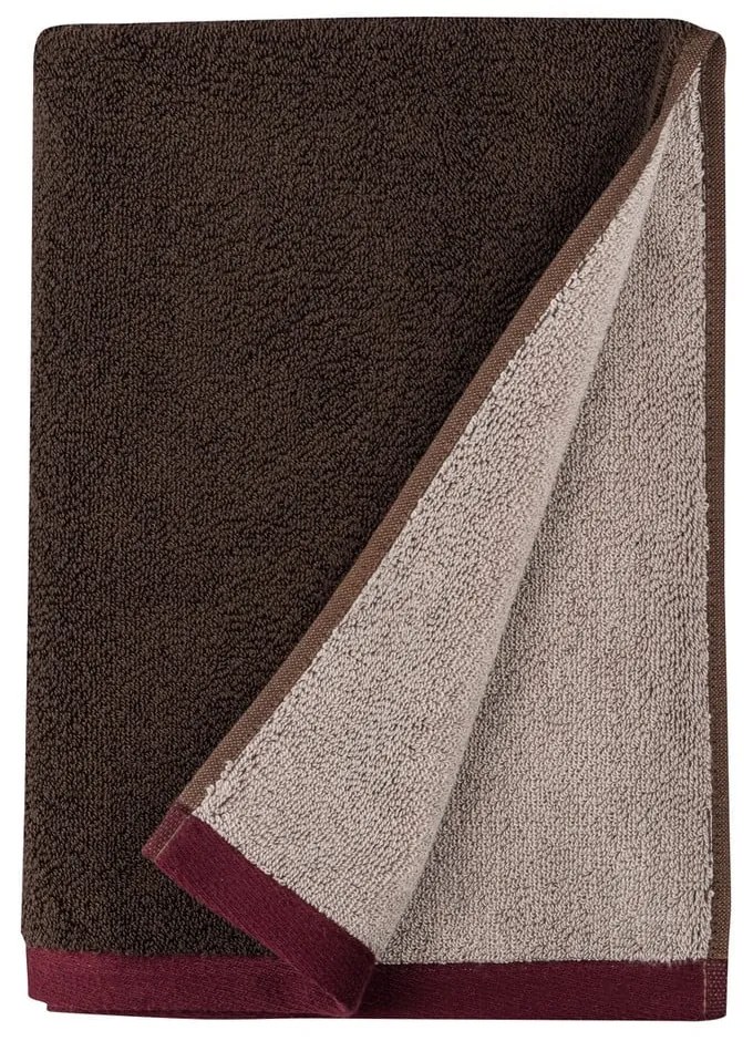 Prosop maro din bumbac organic din frotir 50x90 cm Soft – Mette Ditmer Denmark