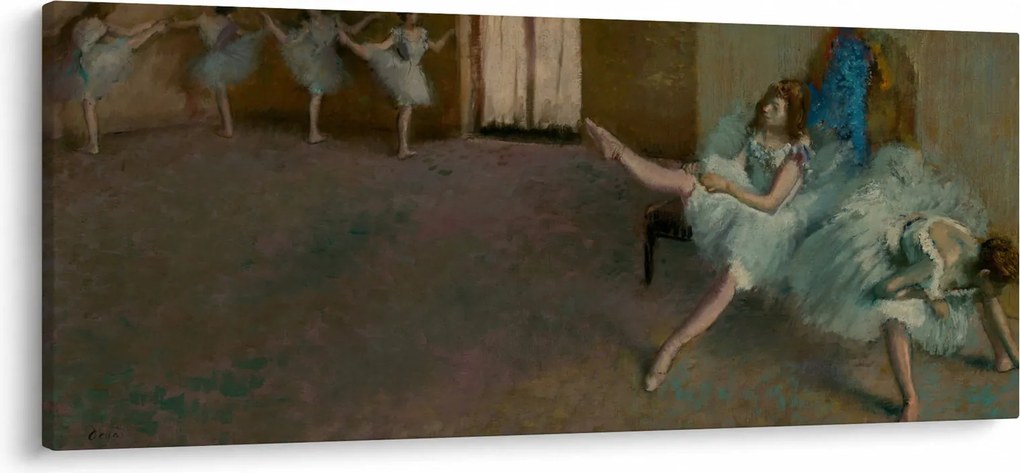 Tablou - Edgar Degas, Before the Ballet, reproducere (120x50 cm)