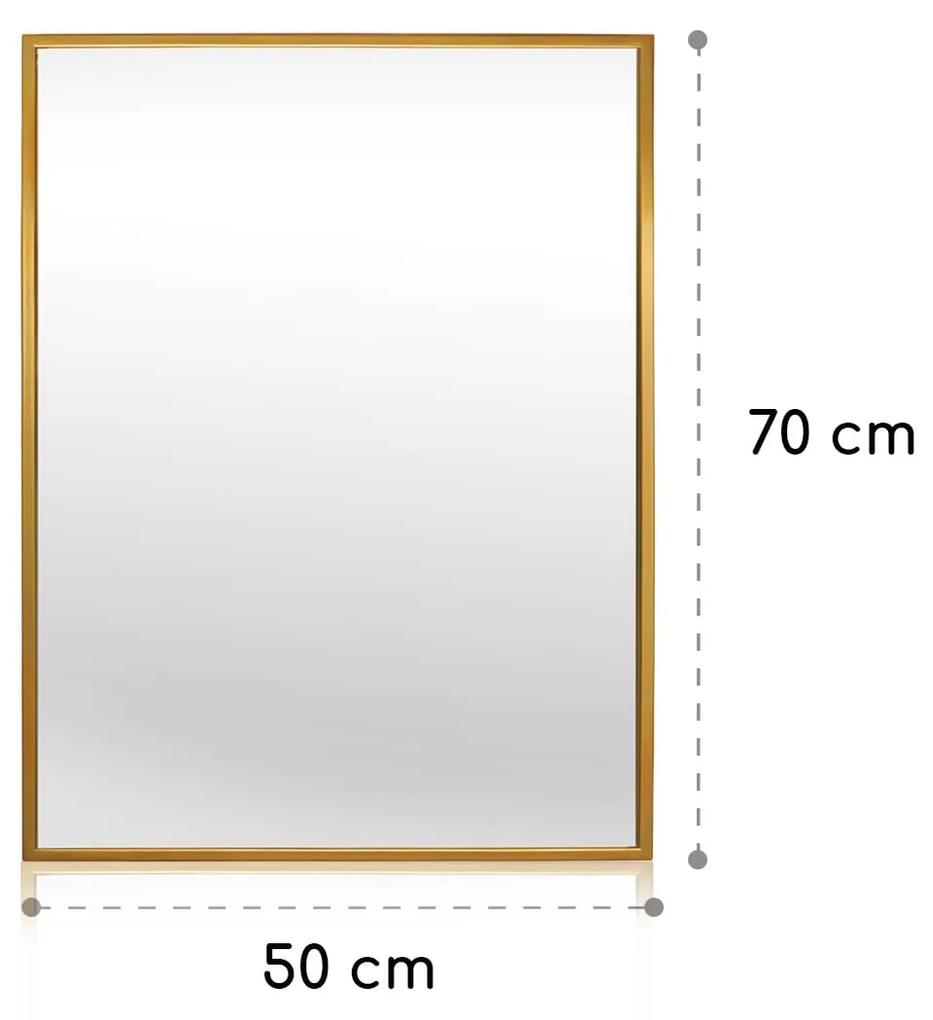 Croxley Oglindă de perete în ramă metalică dreptunghiulară 70 x 50 cm