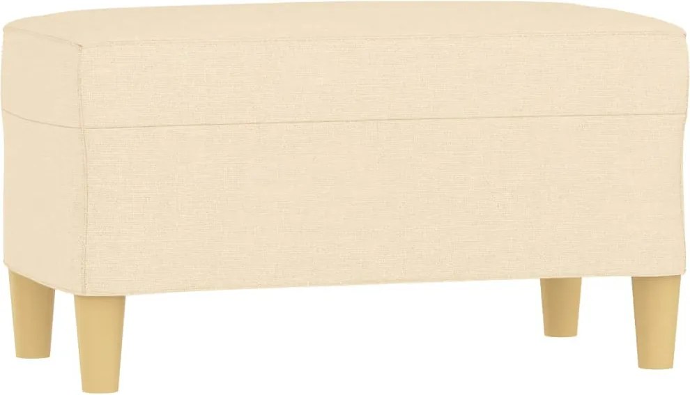 vidaXL Bancă, crem, 70x35x41 cm, textil