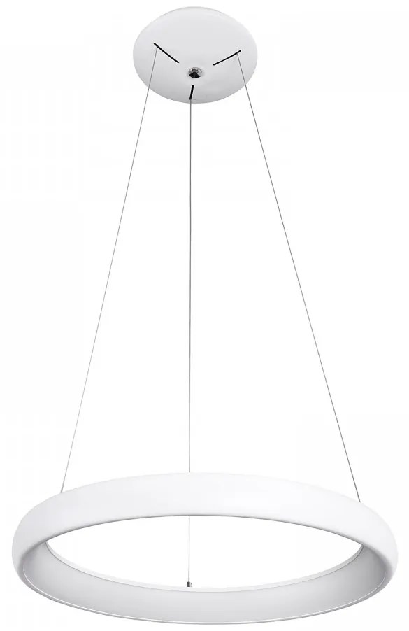 Lustra moderna alba circulara cu led Alessia 3000k