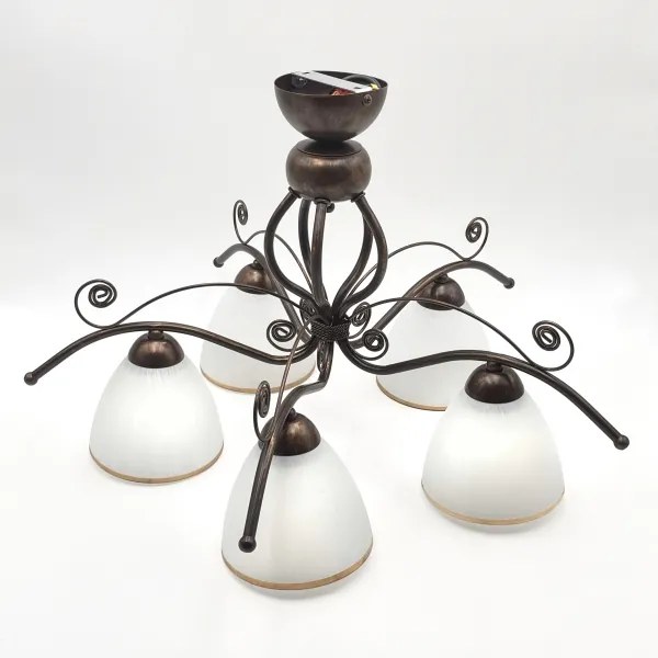 Lustră LED aplicată Brilagi ANTICO 5xE27/60W/230V patină bronz