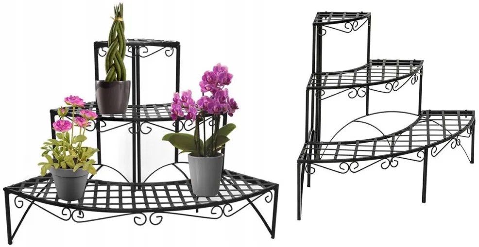 Suport de flori pentru colt