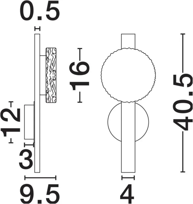 Aplica de perete LED FLOSSIE