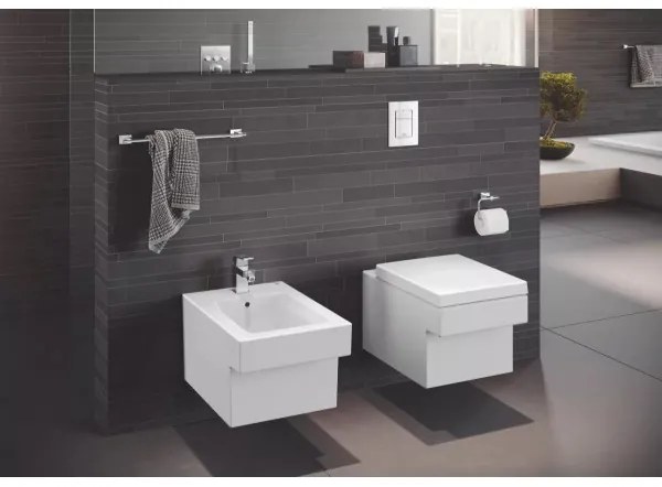 Baterie bideu cu ventil pop-up, Grohe Eurocube New S, crom, 23138000