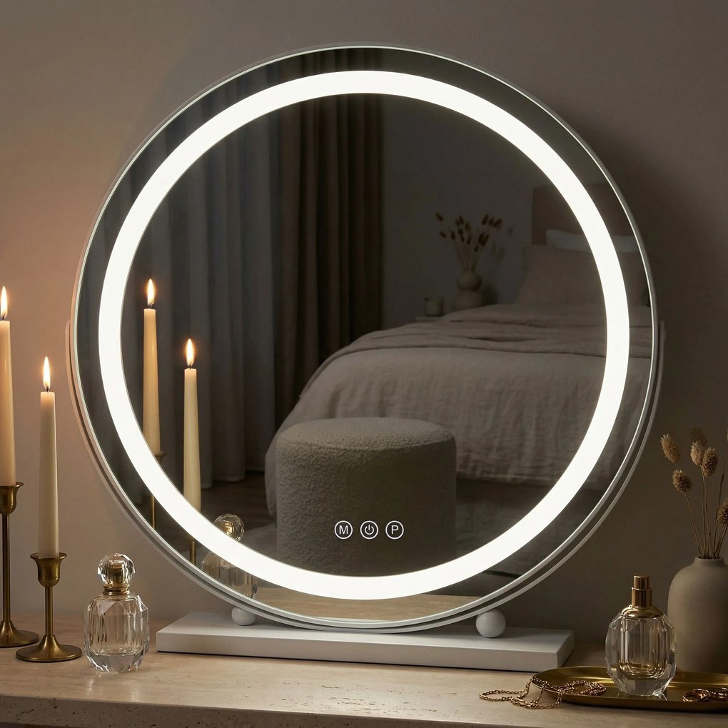 Oglindă LED MAKE-UP White 50 cm