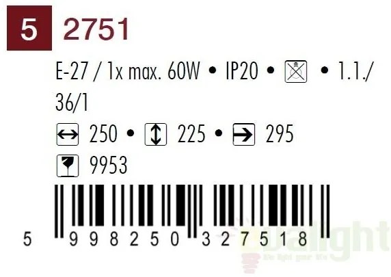 Aplica de perete Elisett 2751 RX