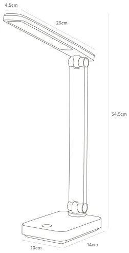 Lampă LED reîncărcabilă de masă Zuma Line 1949-WH LED/8W/1200 mAh 3000/4500/6000K white