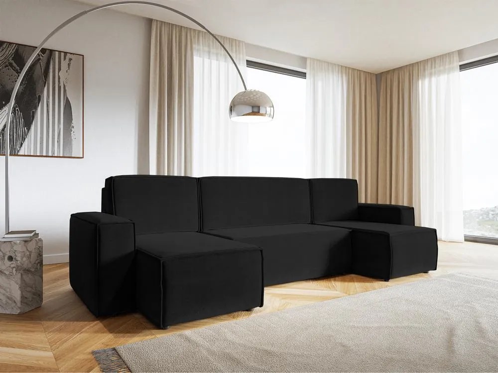 Colțar în formă de U Copenhagen U (negru + negru). 1099820