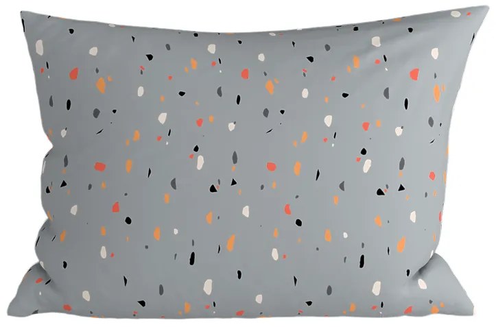 Set 2 bucati fete de perna decorative PINTURA 40x60 cm, gri