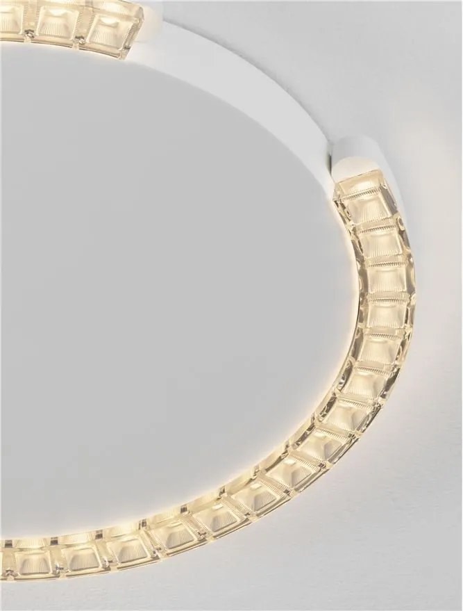 Plafoniera circulara aluminiu alb GREAMY D-46cm