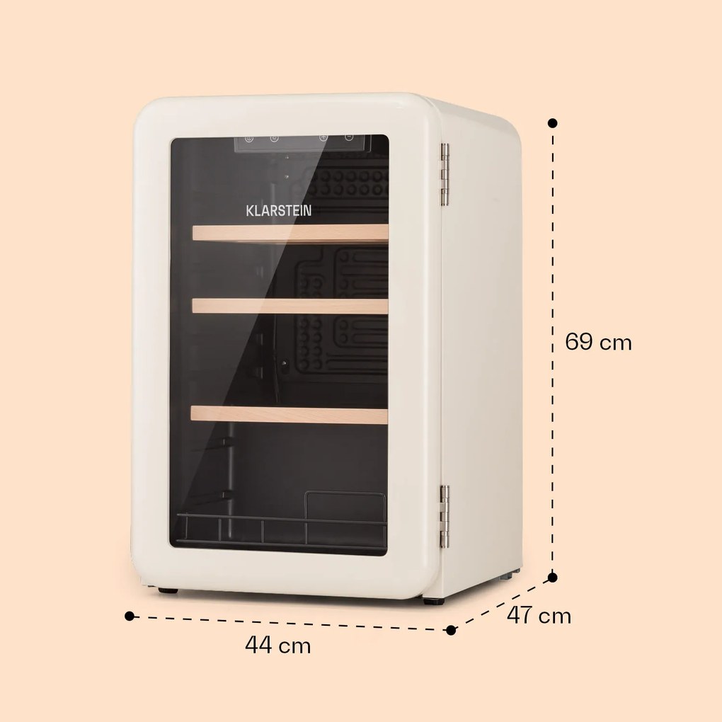 Vinetage 19 Uno, frigider pentru băuturi, 70 litri, 4-22°C, retro-design