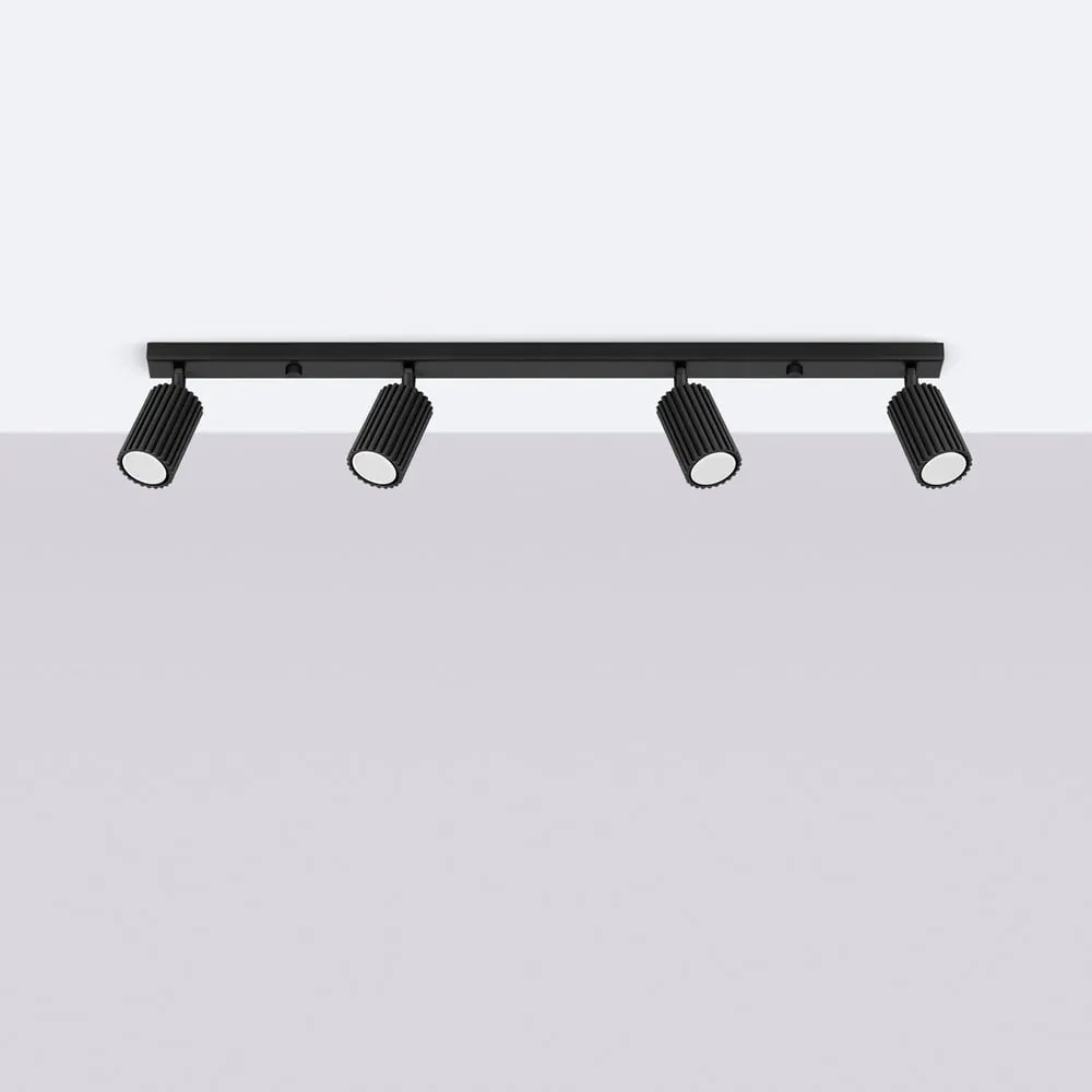 Spot negru 6,5x81 cm Gleam – Sollux