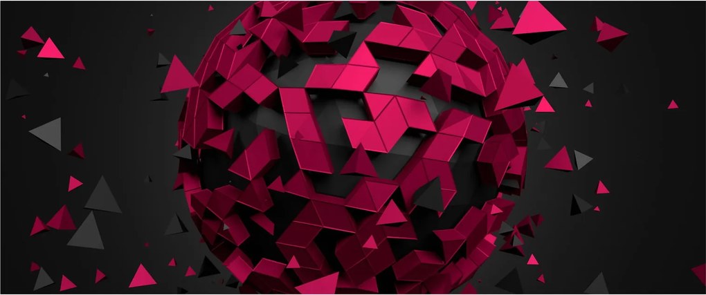 Tablou cu abstracție 3D (120x50 cm)