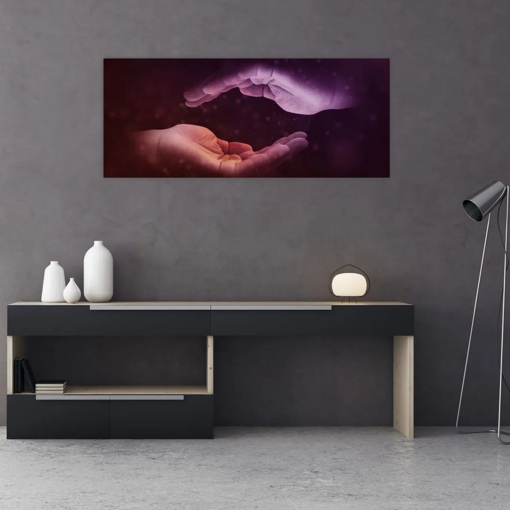 Tablou cu mâini (120x50 cm)