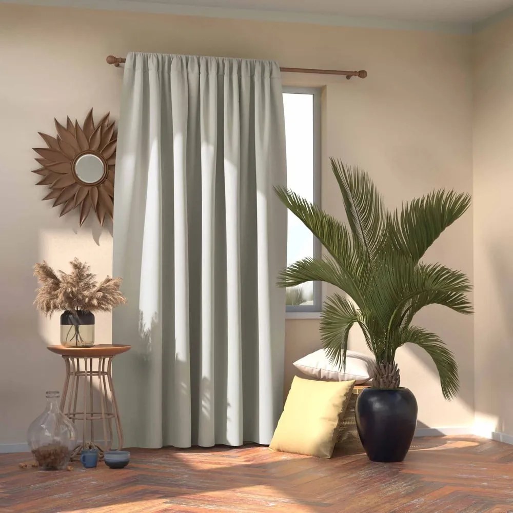 Draperie albă dimout (semi-opacă) 140x270 cm Kierra – Restilo