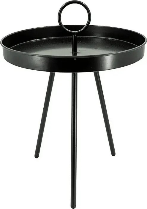 Set de gradina KATO SIRVON - 2 scaune si masuta rotunda, negru/alb