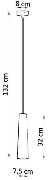 Lustră pe lanț ELECTRA 1xE27/60W/230V
