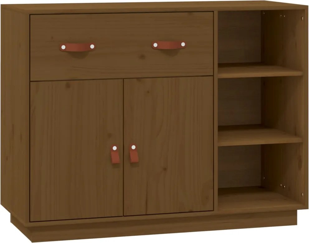vidaXL Dulap, maro miere, 98,5x40x75 cm, lemn masiv de pin