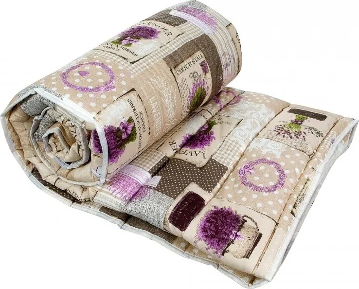 Pilota Alcam Lavanda microfibra matlasata 250gr/mp, 140x200 cm