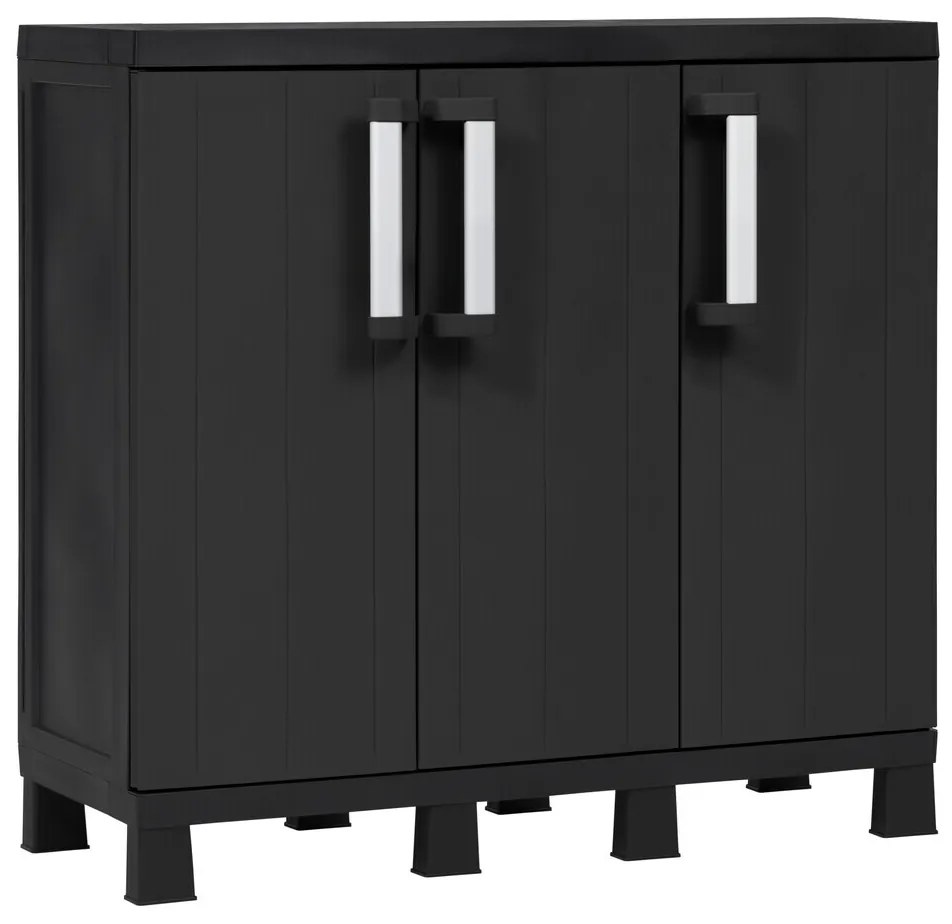 Dulap GARAGE MIDI TRIO LOW - negru