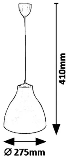 Rabalux 5059 - Lustră pe cablu MORRIS 1xE27/40W/230V