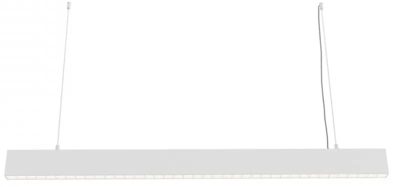 Lustra moderna alba liniara minimalista cu led Maytoni Points