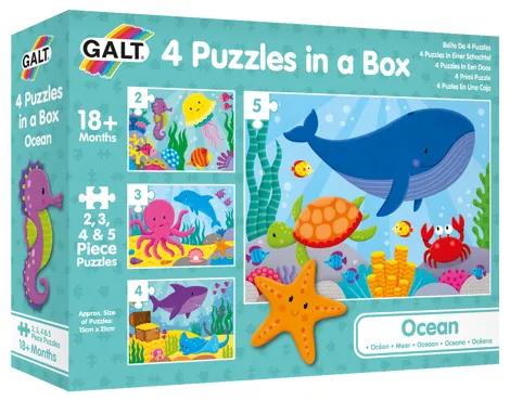 Set puzzle 4 in 1 Galt, Ocean, 2,3,4,5 piese, 1005452