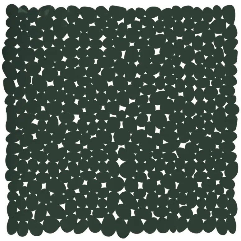 Spirella Suport antiderapant pentru duș GALETS,verde închis, 53 x 53 cm