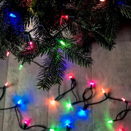 Instalatie de Craciun, liniara, interior, multicolor, 40 metri