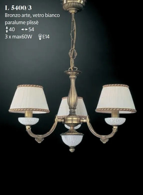 Candelabru din alama 3 brate design italian 5400