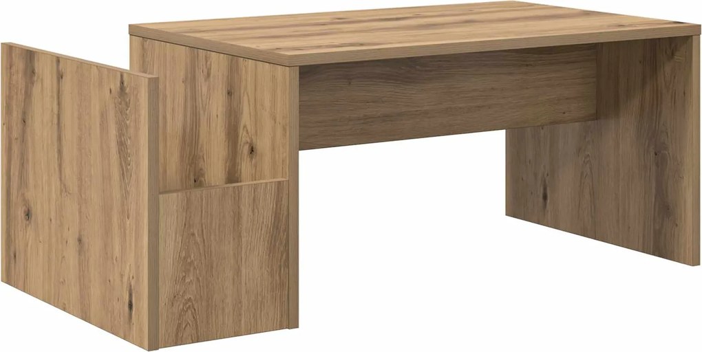 vidaXL Masă de cafea Stejar Artizanal 90 x 45 x 35 cm Lemn compozit