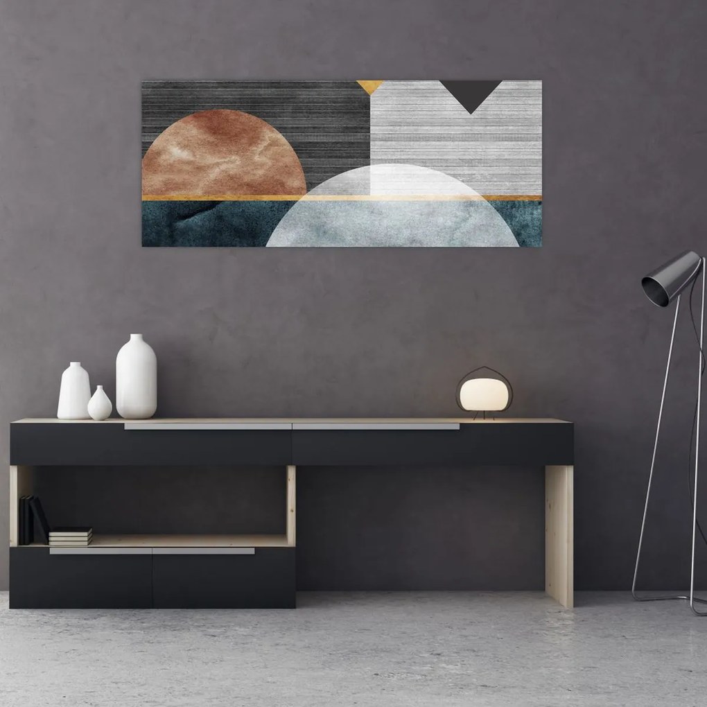 Tablou - Forme și texturi (120x50 cm)