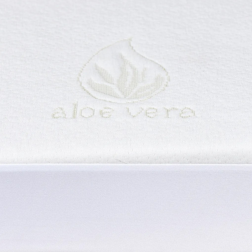 Protecție impermeabilă pentru saltea 4Home Aloe Vera cu bordură, 90 x 200 cm + 30 cm, 90 x 200 cm