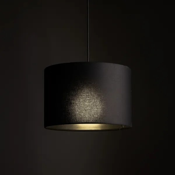 Lustră pe cablu pentru sistem de șină trifazic TRACER 1xE27/15W/230V d. 30 cm negru