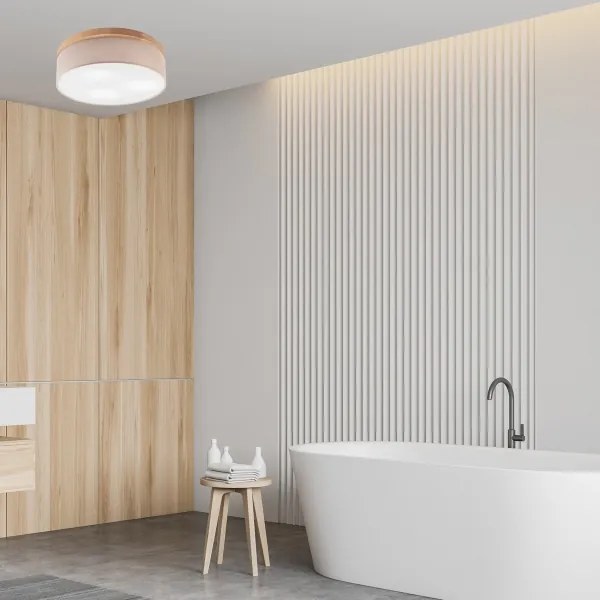 Plafonieră Brilagi BELLADONNA 3xE27/15W/230V d. 50 cm bej/stejar