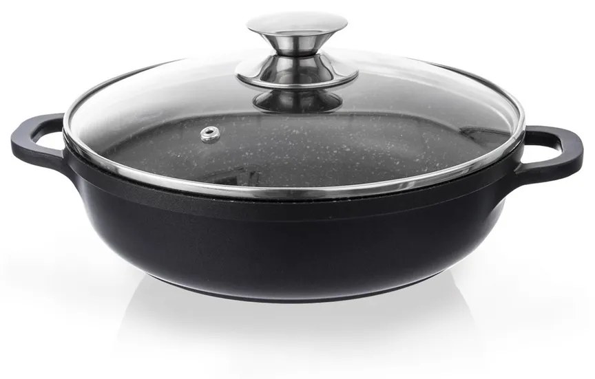 Cratiță Orion Grande, cu capac din sticlă, diam. 24 cm, 24 cm