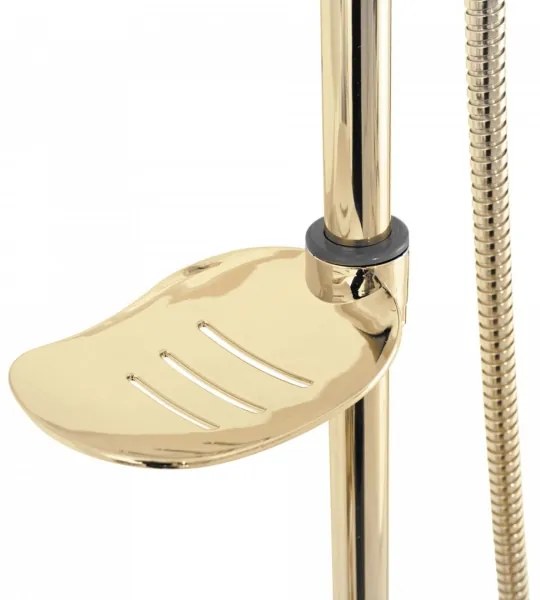 REA-P7006 - Set de duș LUIS cu baterie, auriu