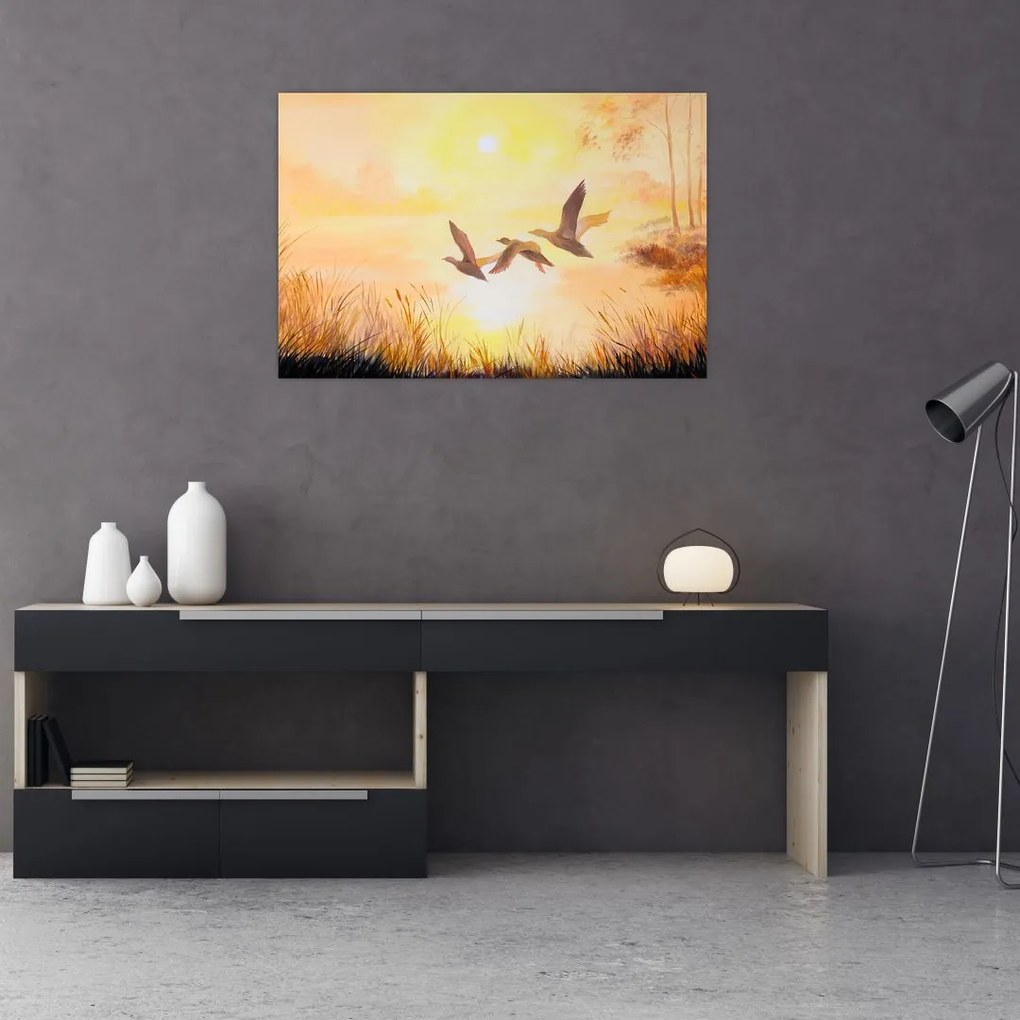 Tablou - Macarale la apus de soare (90x60 cm)